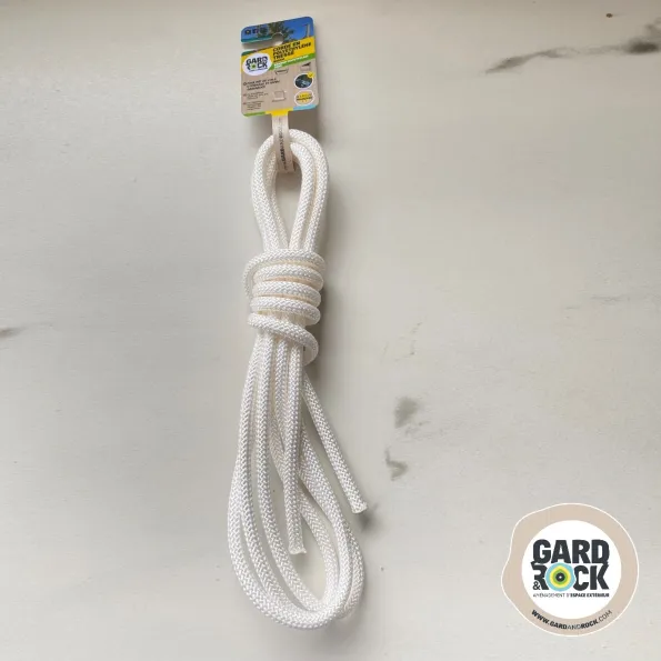 Corde tressée Ø8 Gard&Rock en polyéthylène