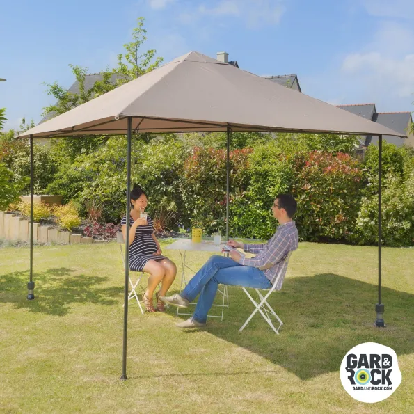 Ancrage sol Gard&Rock pour tonnelle et parasol, base durable pour ombrager terrasse ou jardin