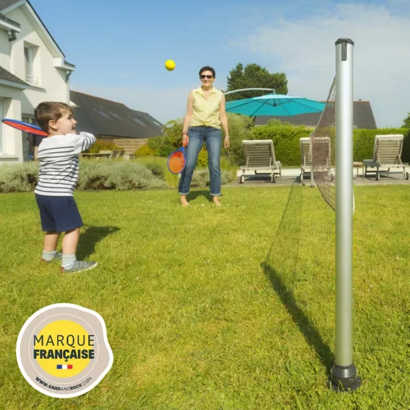 Poteaux multisports pour tennis-ballon et aqua-volley, usage extérieur et loisirs piscine